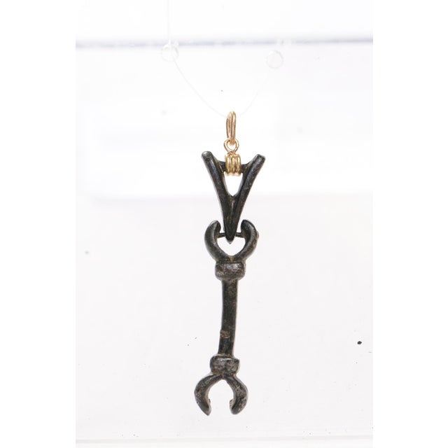 Black Pincer-Like Roman Artifact Pendant For Sale - Image 8 of 12