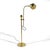 Gold Brass Pharmacy Adjustable Floor Lamp For Sale - Image 8 of 12