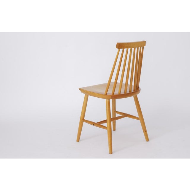 Vintage Scandinavian Swedish Beechwood Pinocchio Dining Chair by Yngve Ekström, 1960s For Sale - Image 5 of 9
