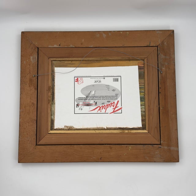 Antique Italian Coastal Village Fishermen Oil Painting – Salvaged Canvas Fragment For Sale - Image 10 of 12