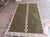 Handmade New Zealand Wool Dhurrie, Olive Green and White Diamond Rug- 5'x7' For Sale - Image 11 of 14