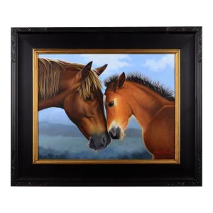 Keith Batcheller "Nose to Nose" Oil Painting on Canvas