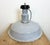 Large Mid-Century Industrial Grey Enamel Factory Lamp, 1950s For Sale - Image 13 of 17