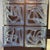 A Rare Pair of Opaline Murano Glass Sconces attributed to Carlo Nason for Mazzega, Italy c. 1960's. Multiple square panels...