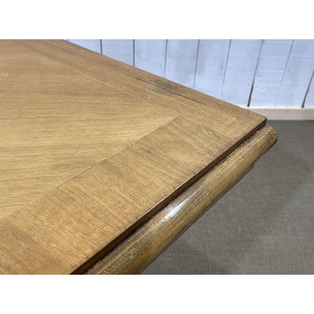 Art Deco Walnut Table in the style of Jules Leleu, 1930s For Sale - Image 6 of 16