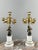 Pair of bronze and marble candelabra, napoleon iii period a superb pair of patinated and gilt bronze candelabra, resting...