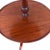 1940s Vintage Mahogany Two Tier Round Dumbwaiter Table – 1940s Regency Style Claw Foot For Sale - Image 5 of 11