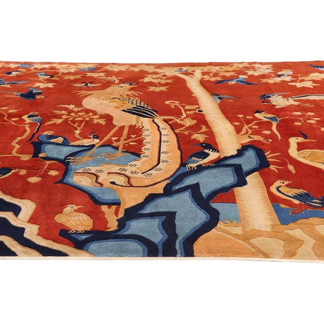 Chinese Vintage Chinese Pictorial Rug, 09'11 X 07'11 For Sale - Image 3 of 10