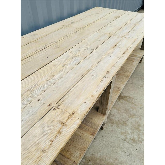 Wood Antique European Drapers Work Table For Sale - Image 7 of 9