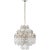 Adele Four Tier Waterfall Chandelier in Polished Nickel with Clear Acrylic Designer: Suzanne Kasler Canopy: 5" Round...