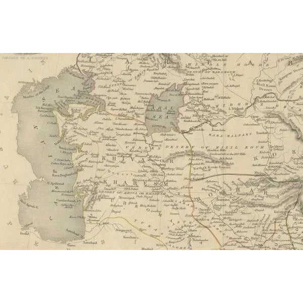 The map is of "Independent Tartary," a historical region in Central Asia that covered parts of what are now Kazakhstan,...