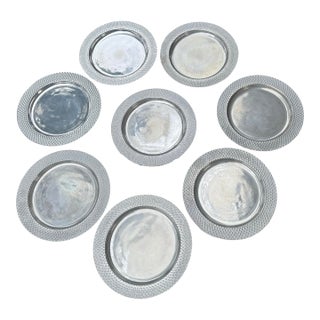 Wilton Armetale Pewter Platters/ Chargers - Set of 8 For Sale