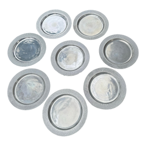 Wilton Armetale Pewter Platters/ Chargers - Set of 8