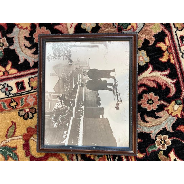 Wood Antique San Francisco Victorian House Photographs - Pair For Sale - Image 7 of 8