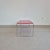 Bauhaus Bauhaus Chrome and Red Metal Side Table in the style of Marcel Breuer, 1980s For Sale - Image 3 of 9