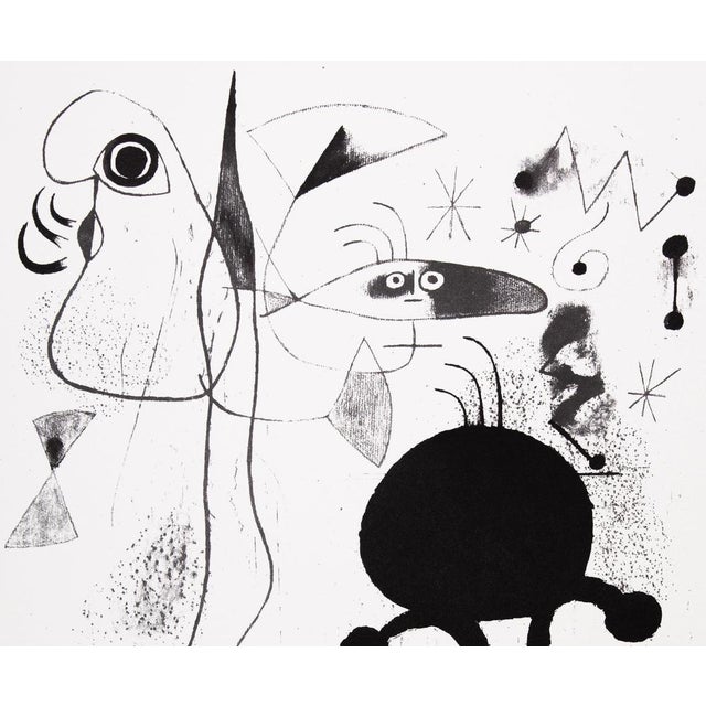 Joan Miro, Barcelona, Personnages joyeux, Screen Print For Sale - Image 3 of 6