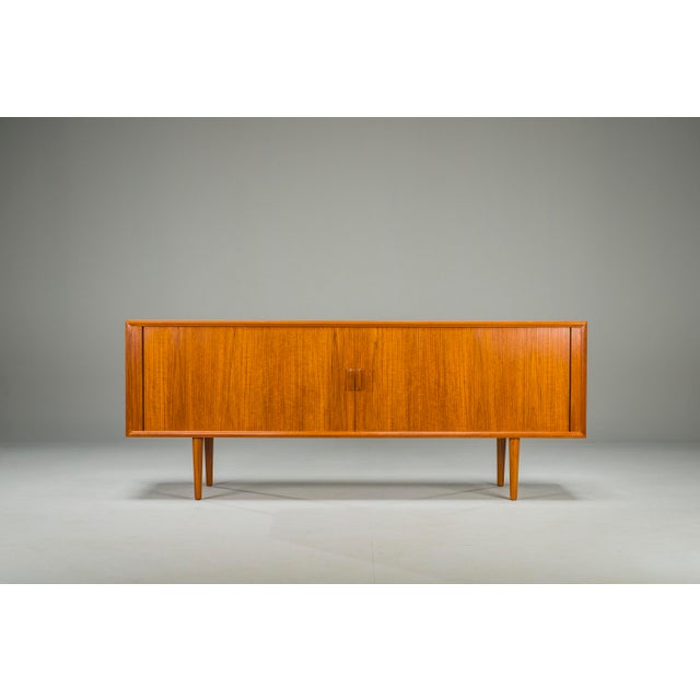 Teak Sideboard attributed to Svend Aage Larsen for Faarup Furniture Factory, Denmark, 1960s For Sale - Image 17 of 17