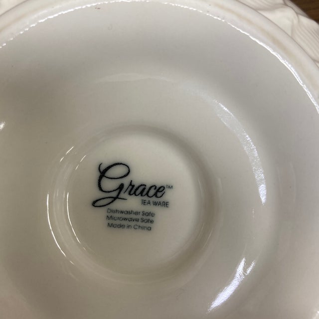 Grace Tea Ware Teapot With Lattice Design and Bird Lid For Sale In New York - Image 6 of 6