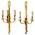 Gold Large French Wall Sconces, 1950, Set of 2 For Sale - Image 8 of 8