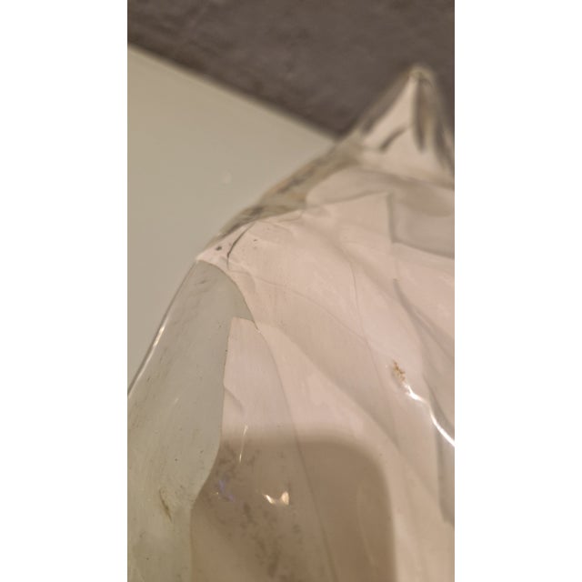 Leaf Wall Lamps in Transparent and White Murano Glass from La Murrina, 1980s, Set of 2 For Sale - Image 11 of 18