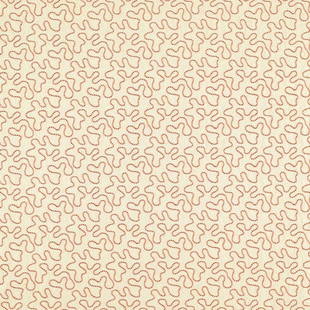 Harlequin Wiggle Fabric in Linen/Carnelian - a Sample For Sale