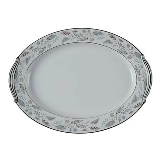 Vintage 1960s Noritake Doranne Very Large Oval Serving Platter For Sale