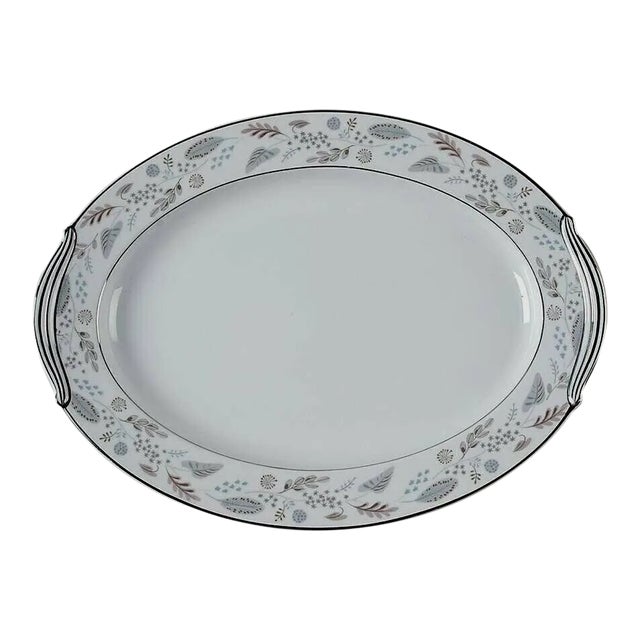 Vintage 1960s Noritake Doranne Very Large Oval Serving Platter For Sale