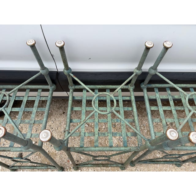 Late 20th Century Set of 4 Mario Papperzini for Salterini Style Garden Chairs For Sale - Image 14 of 16