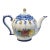 1970s Vestal Portugal Hand-Painted Floral Teapot For Sale
