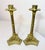 Pair Antique Ornate 1800's Gilt Bronze French Neoclassical Candlestick Holders For Sale - Image 10 of 12