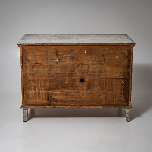 Biedermeier Chest of Drawers with Painted Historical Motifs, South Germany, 1830s For Sale - Image 4 of 9