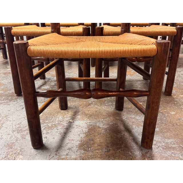 Brown Collection Reproductions Ladder-Back Dining Chairs, Set of Twelve For Sale - Image 8 of 12