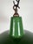 Mid-Century Modern Industrial Green Enamel Factory Pendant Lamp from Revo, 1950s For Sale - Image 3 of 17