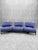 Mid Century Modern Blue Three Seat Veranda Sofa by Vico Magistretti for Cassina - Pair This beautiful original deep blue...