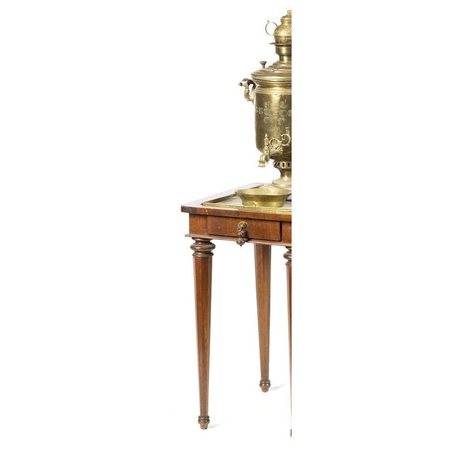 Somavar with Tray and Bowl and Table, Set of 3 For Sale - Image 3 of 8