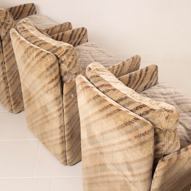 Salpol Armchairs by Angelo Mazzola and Missoni, 1980s, Set of 4 For Sale - Image 13 of 15