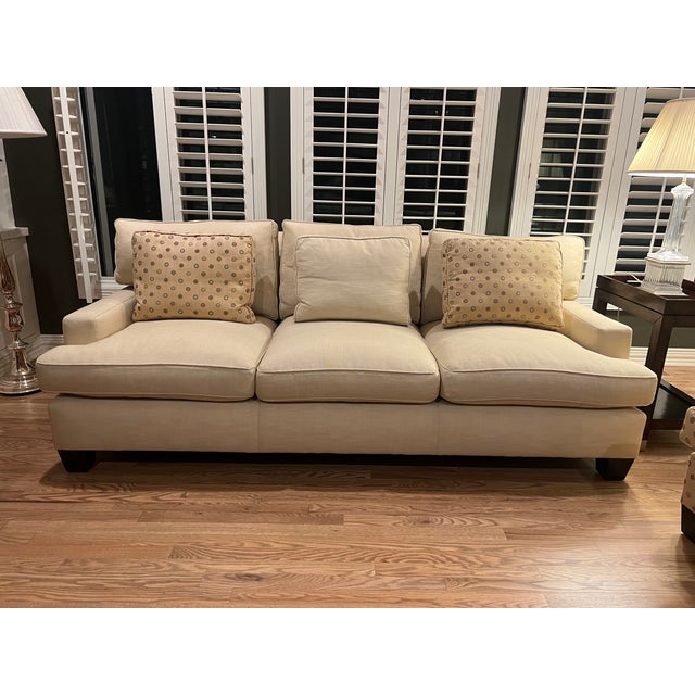 Barbara Barry for Baker Furniture 3-Cushion Sofa For Sale In Denver - Image 6 of 6