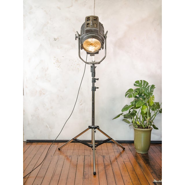 Fresnel Film Spotlight on Rolling Tripod, Munich, 1950s For Sale - Image 15 of 17