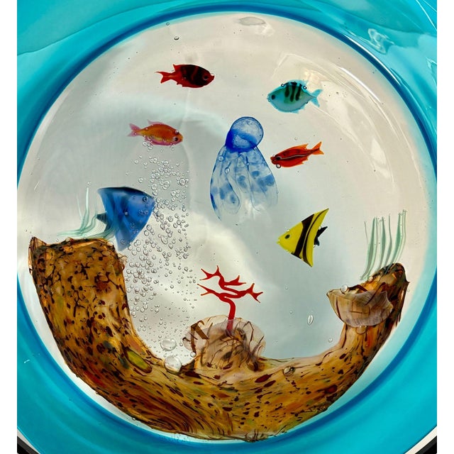 Aquarium Disc From Murano, Italy For Sale In Naples, FL - Image 6 of 6