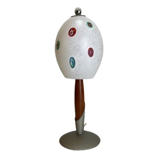 Murano Table Lamp with Murine, 1990s For Sale