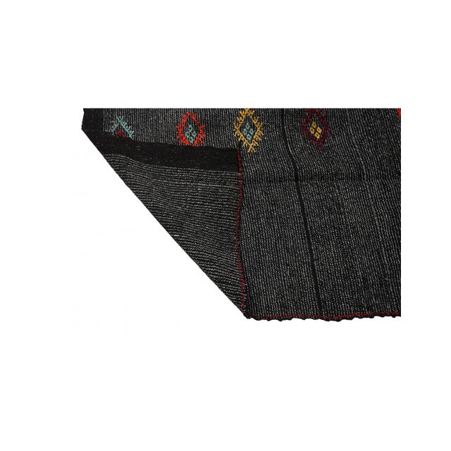 1960s Vintage Large Gray Kilim Rug - 7`6″ X 9`7″ For Sale - Image 5 of 6