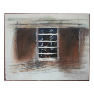 Schmid Heinrich, Berlin 2 from 1981 City View, 1981, Oil Painting on Canvas For Sale