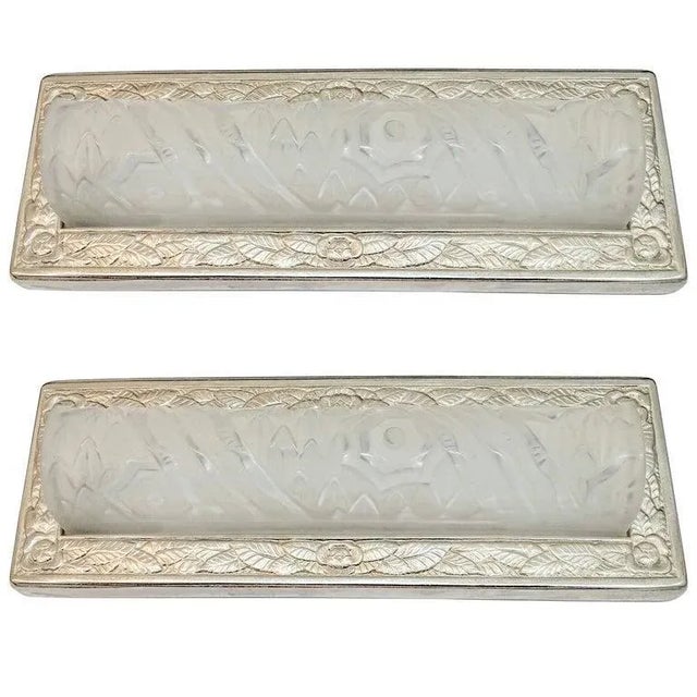 French Art Deco Chandelier by Schneider For Sale - Image 9 of 11