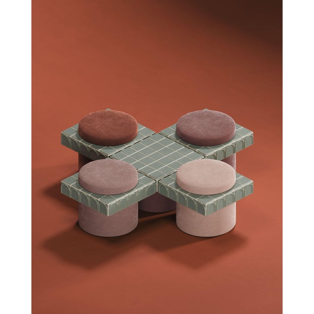 Forest Green Enigma Side Table by Malabar For Sale - Image 8 of 9