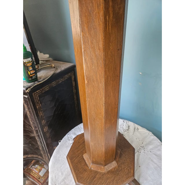Mission Style American Arts and Craft Pedestal Stand For Sale In Indianapolis - Image 6 of 12