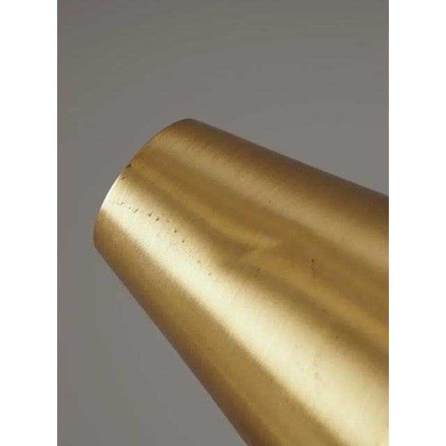 Mid-Century Scandinavian Table Lamp in Brass & Oak from Falkenbergs For Sale - Image 10 of 13