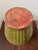 Ceramic Mid 20th C. Embossed Basket-Weave Ceramic Green Vessel For Sale - Image 7 of 8