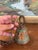 Vintage Brass Toned Hanging Bell With Hand-Painted Elephant and Floral Motifs, India For Sale In Seattle - Image 6 of 8
