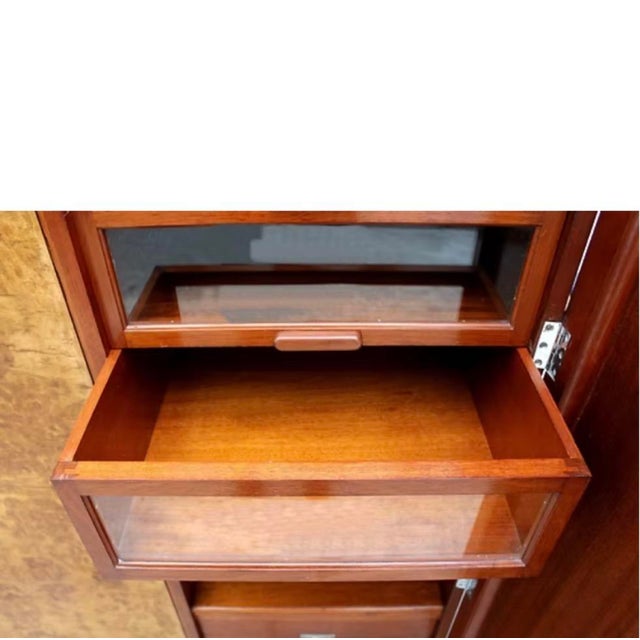 English Art Deco Blonde Walnut Wardrobe, 1930 For Sale - Image 10 of 14