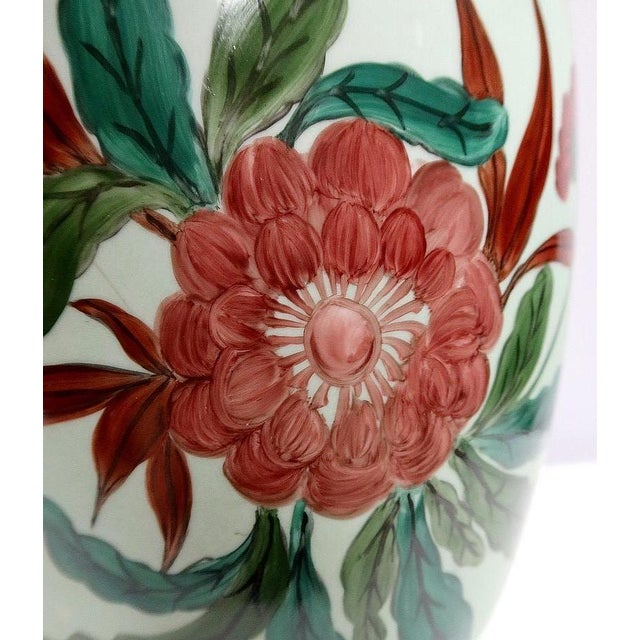 1930s Limoges Porcelain Vase with Flower Decorations, 1930s For Sale - Image 5 of 18